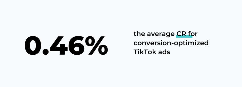 tiktok conversion rate benchmark