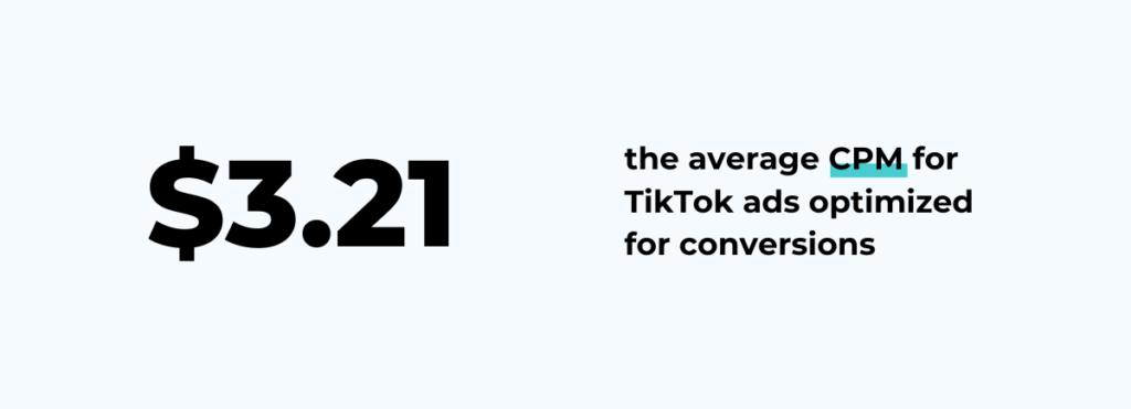 tiktok cpm benchmark