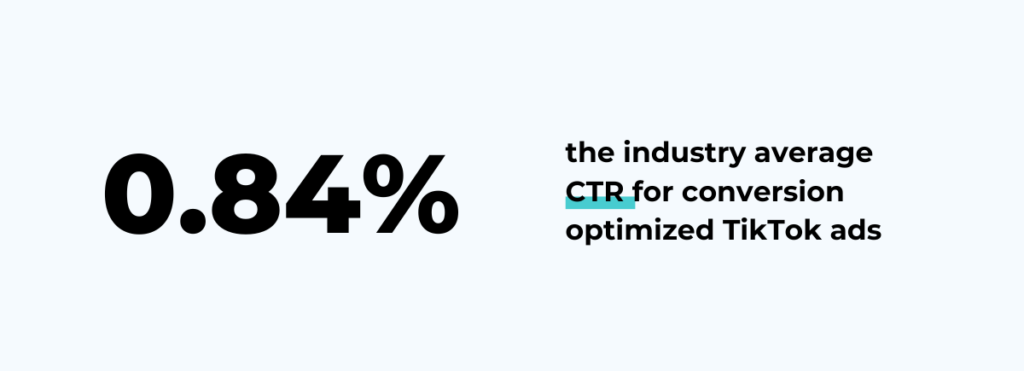 tiktok benchmarks ctr