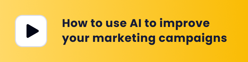 how to use ai to improve your marketing campaigns webinar cover