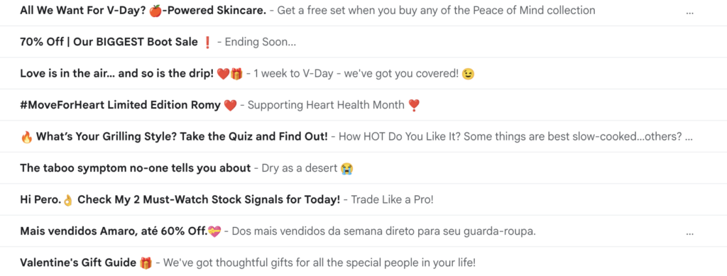 emojis in email subject lines